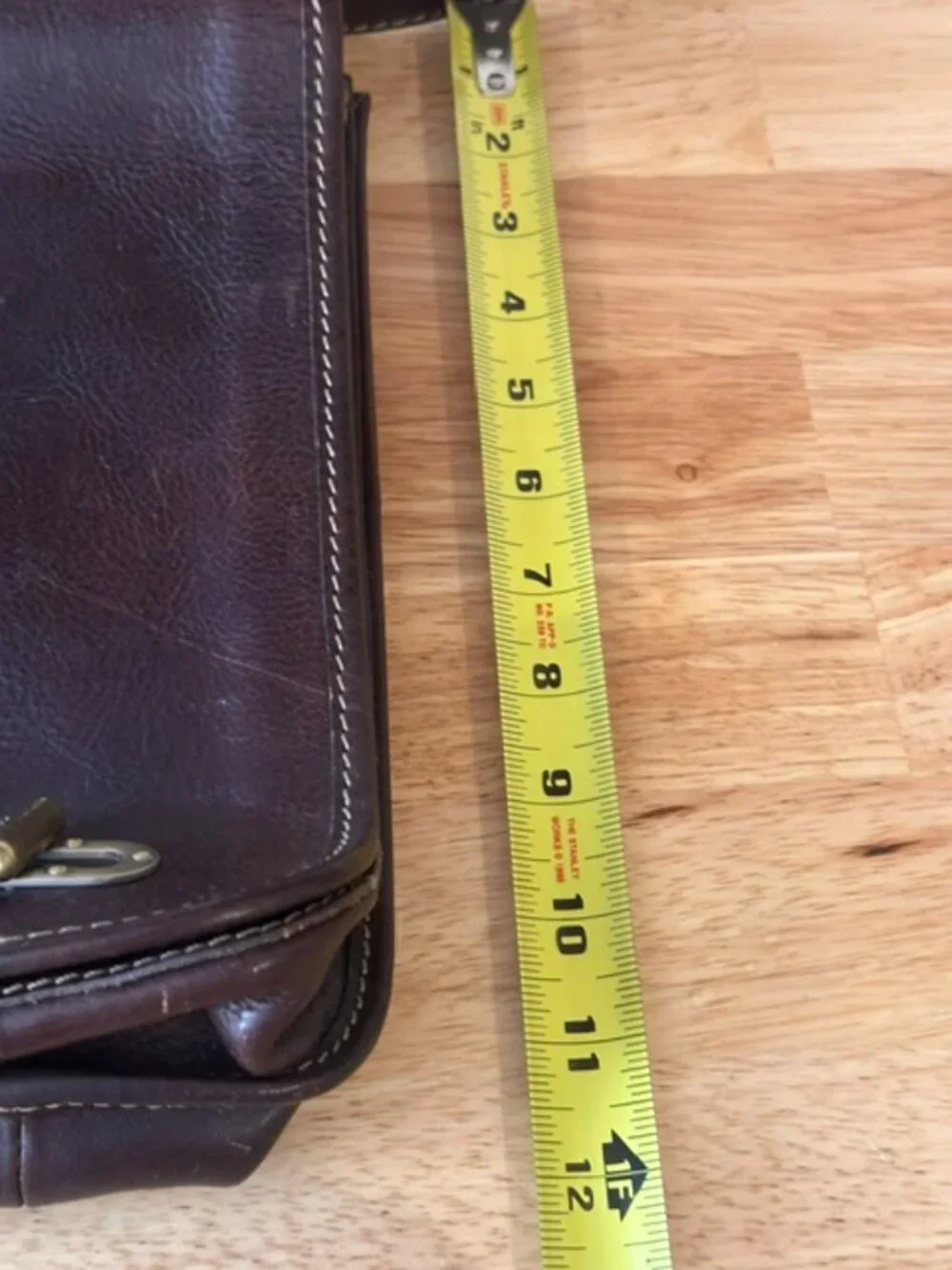 Vera Pelle | Made in Italy Vintage Leather Crossbody Sachel Messenger Bag Brown